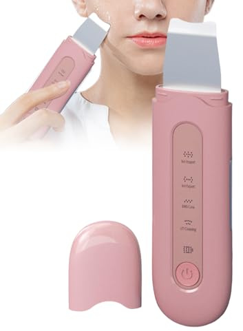 Skin Spatula Pore Cleaner, Ultrasonic Pore Cleaner, Stainless Steel Face Scraper, for Women and Girls, Daily Care, Personal Beauty Routine Before Make-Up After Training