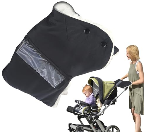 Kinderwagen-Handwärmer, warm, Frostschutz, wasserdicht, Outdoor-Zubehör, Kinderwagen-Handschuhe, Handmuff | für Wintersport, Motorradfahren, Gartenarbeit, Camping, Pendeln, tägliches Reiten, kaltes