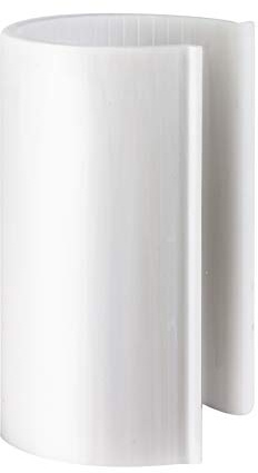 HD White Snap Clamp 2 Inch X 4 Inches Wide for 2 Inch PVC Pipe 8 Per Bag