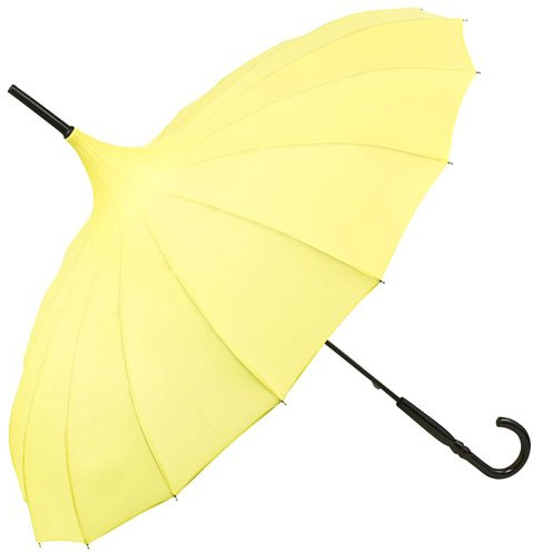 VON LILIENFELD Regenschirm Mode Damen Sonnenschirm Brautschirm Hochzeitsschirm Pagode Cécile gelb