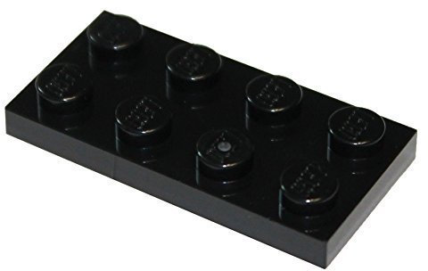 LEGO Parts and Pieces: Black 2x4 Plate x100