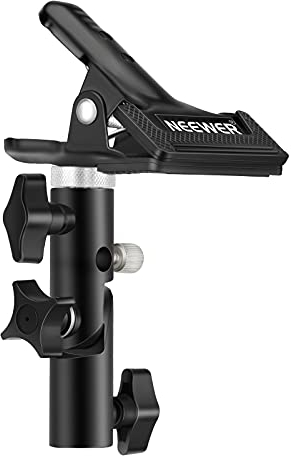 Neewer 3 PCS Photo Studio Heavy Duty Metal Clamp Holder with 5/8 Light Stand Attachment for Reflector
