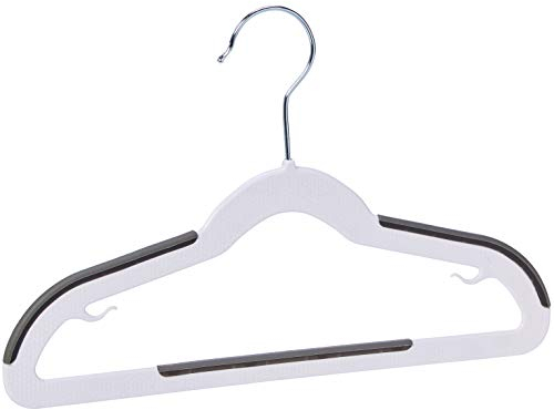 Amazon Basics Kinder-Kleiderbügel aus Kunststoff, 30 Stück, Weiß