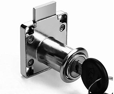 Serratura a camma per cassetti da 22 mm/32 mm, serratura a cilindro per mobili con set di chiavi, serratura per porta in vetro, serratura per cassetti per porte a cerniera, serratura di sicurezza per