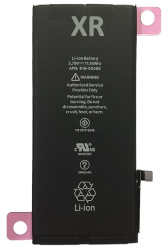 OnlyTech - Batteria di ricambio Premium per iPhone XR - 2492mAh - con adesivo
