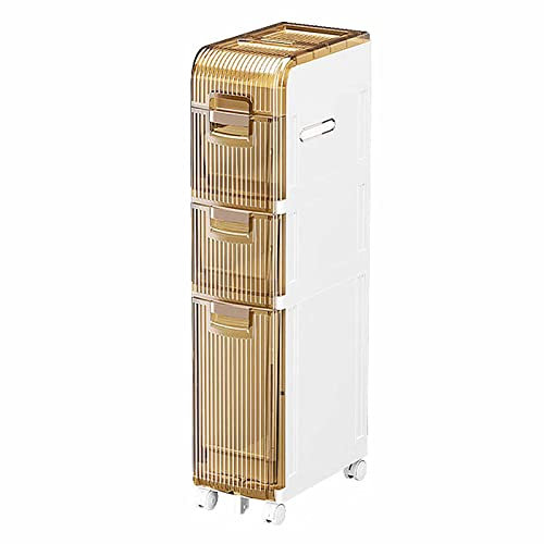 Schmaler Badezimmer-Aufbewahrungsschrank mit Schubladen, wasserdichter Toilettenpapierhalter, Kleiner Waschbecken-Organizer, weiß