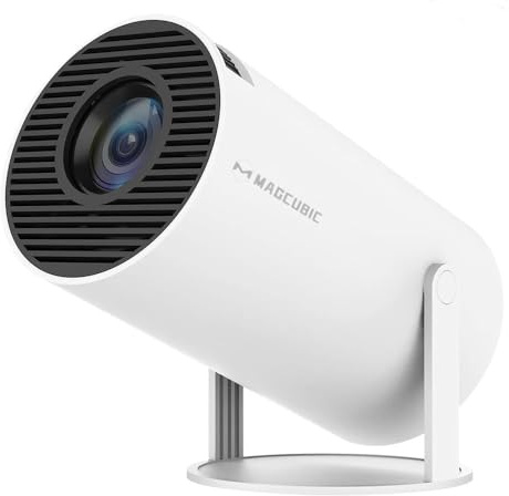 Mini Proyector Portátil Auto Keystone con Android 11,Proyector 4k con WiFi 2.4G/5G, BT 5.4, Pantalla de 130 Pulgadas, Giratorio 180°,Proyec Móvil Cine en Casa para HDMI/USB