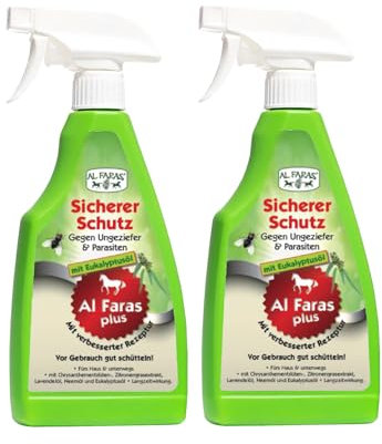 Al Faras Sicherer Schutz gegen Ungeziefer & Parasiten 2x 500ml neue Rezeptur