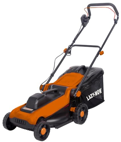 Electric Lawn Mower 1500W - 36cm Cutting Width, 6 Height Settings (25–75mm), 40L Grass Box, Soft-Grip Foldable Handle - Lightweight, Compact & Powerful Electric Grass Cutter