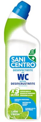 WC-Desinfektionsgel ohne Bleichmittel, mit Antikalkwirkung, Limettenfrische 1 l 2er-Pack