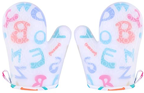 Gants de cuisine antidérapants en silicone avec doublure en coton et trous de crochet pour la cuisine à la maison