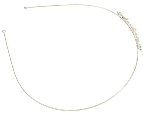 Garneck Accessoire Élégant Cheveux et Finition Soignée Bandeau en Alliage Or avec Cristaux, Surface Lisse pour Coiffures Modernes et Simples
