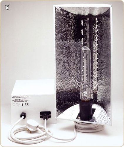 Esoteric Hydroponics Air Cooled 600W HPS Grow Light with Remote Ballast, lamp & Reflector (High Pressure Sodium)
