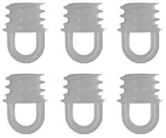 Liedeco Verschlußstopfen für Bohrlöcher 16 mm - Gardinenschienen, Vorhangschienen