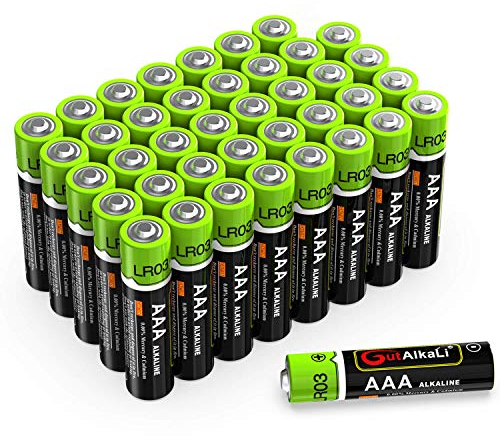 GutAlkaLi Batterien Micro Alkali, AAA,LR03, 40 Stück für Kameras, Spielecontroller, Spielzeug und Uhren