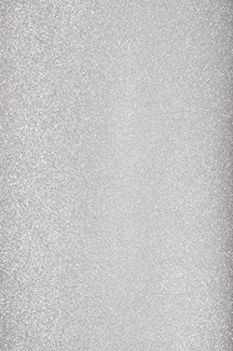 Netuno 10 fogli carta colorata glitterata autoadesiva argento formato A4 21 x 29,7 cm 150g Aster Glitter carta glitter decorativa lucida per bricolage fai da te scrapbooking progetti creativi