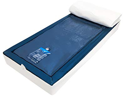 Aqua Sense Komplettset Wasserbett Leichtgewicht - Wasserbett Wasserkern Wassermatratze für Lattenrost universell - 90 x 200 cm - 120% Beruhigung