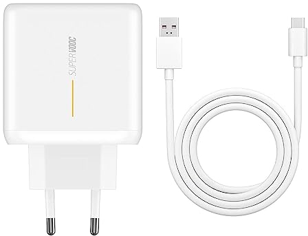 TELEFONMAX 65W SUPERVOOC Charger Ladegerät Schnellladegerät USB C Ladekabel Adapter Netzteil passend für Oppo Find X7 X6 X6 Pro X5 X3 X2 Reno 11 10 9 A96 A94 A77 A76 A74 A54