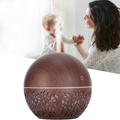 Diffuseur d'huiles essentielles 130ml ultrasonique avec 7 lumières LED pour aromathérapie, maison, bureau, spa, chambre, yoga