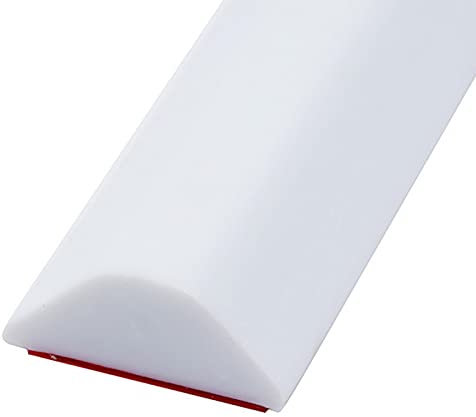 SJASD Barrera de Ducha y Sistema de Retención,Barrera de Agua de Silicona,umbral de Ducha,Parada de Separación en Seco y Húmedo ​y Mantiene el Agua Dentro del umbral,Blanco,1M
