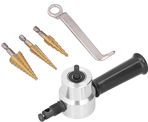Double Head Sheet Nibbler Metal Cutter, Step Drill Bits Double Head Nibbler Cobalt Step Drill Bits for Thin Metal for Plate