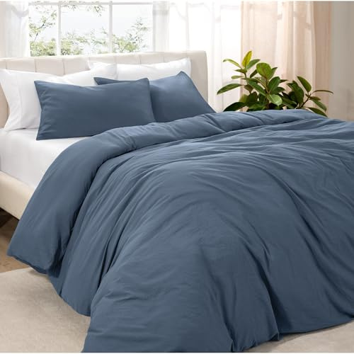 Bare Home Duvet Cover Set Emperor Size - Premium 1800 Ultra-Soft Duvet Cover Set - Lightweight - Cooling Duvet Cover - Bed Duvet Cover with 2 Pillowcases (Emperor, Sandwash Bering Sea)