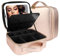 MOMIRA Travel Makeup Bag Cosmetic Bag Makeup Organizer Bag with Lighted Mirror, Adjustable Brightness in 3 Color Scenarios, Waterproof Makeup Train Case, Gift for Women - Champagne