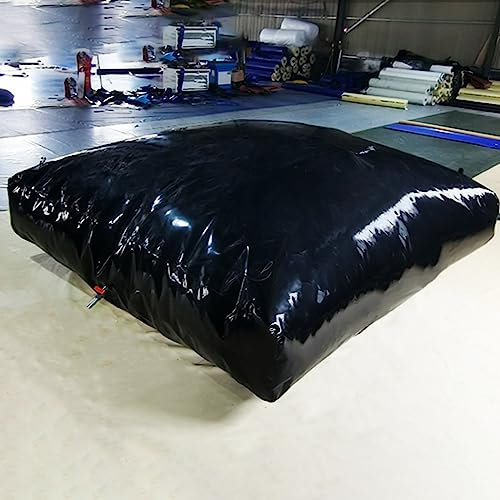 Wassersack Beutel Wasserbehälter Träger Groß Wasserblasentank Schwarz, Protable Draussen Trägerwasserbeutel mit Wasserhahn, Garten / Wohnmobil-Camping / Innenhof / Brandbekämpfungsnotfall Verwenden (