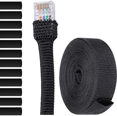 MarketConnect® Guaina Intrecciata Termorestringente Ø 25mm, L 8mt • Protezione Avanzata per Cavi • RAPPORTO 2:1
