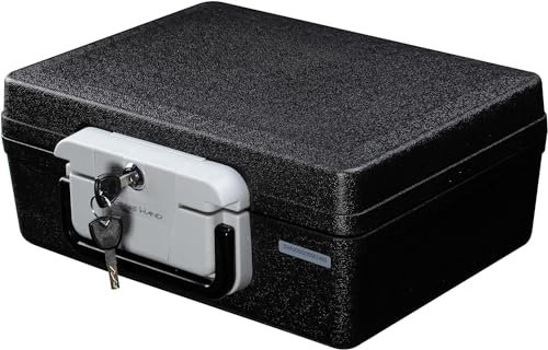 Genie Hand | Cassaforte Portatile a Valigetta Cassetta di Sicurezza Ignifuga LFS30 e Impermeabile IPX6 Apertura con Chiave e Serratura B-Class