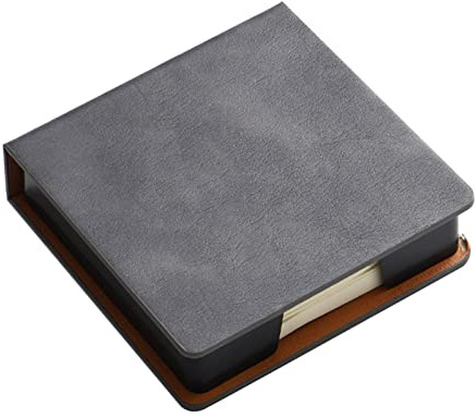 Haftnotizen Organizer Box mit Deckel, Leder, Notizblock, Spender, Schreibtisch-Organizer, Zubehör für Studenten, Büro