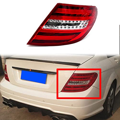 RUGPDA Auto Rücklicht Für Benz W204 C200/C260/C300 2008 2009 2010, Auto Heckklappe Rückleuchten Multifunktion Wasserdichte Bremslichter Beleuchtung Autoteile,right-1pcs