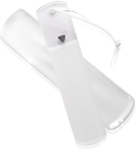 Lime à pied en verre, grattoir et râpe à pied de Bona Fide Beauty - Lime à talon en verre tchèque de haute qualité