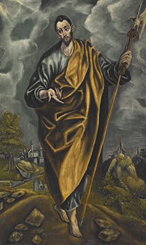 GKAZGQPR Bekannt Leinwand Wandbilder Leinwand Plakat St. judas thaddäus oder st. von el greco für Wanddekoration 60x90cm