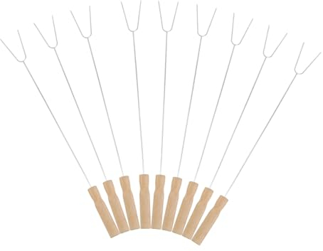 HANABASS 15pièces Fourchettes De Barbecue Acier Avec Poignée Set Pour Grillades Et Rôtis Barbecue Outil De Cuisine Pour Et Légumes