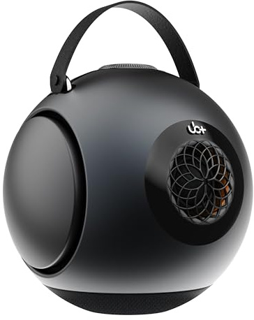 UB+ dB1 DoubleBASS Hi-Fi Bluetooth 5.3 Lautsprecher mit Aluminiumständer, tragbarer Lautsprecher (Satin-Metallic-Grau)