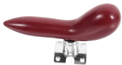 Rote Fingerstütze für Fagott mit Abnehmbarer Versilberter Basis | Hand und Daumenauflage, Abs und Eisen, Vogelgeformtes Design, Stabile Stütze, Leicht zu Reinigen