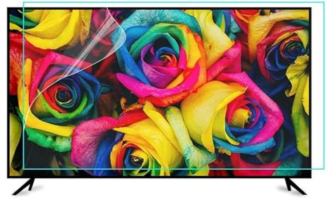 KEKSIS 32-70 Pouces Protecteur D'écran De Télévision Givré Anti-éblouissement Film Anti-lumière Bleue, Protections Écrans TV pour Téléviseur HD LCD LED OLED(70 inch 1582x966mm)