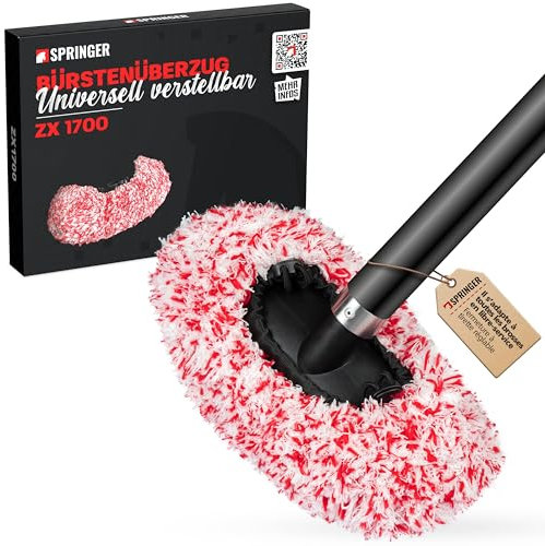 SPRINGER ZX1700 - - Housse de Brosse en Microfibre - - Universelle pour Toutes Brosses SB - - Ultra Absorbante et Douce pour la Peinture - - Housse Lavable en Machine avec Diffusion de Mousse