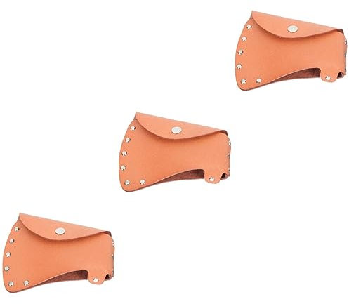 AUTSUPPL 3stücke Portable Lederschutz Für Äxte Schutzhülle Hochwertigem Für Garten Und Camping-äxte Langlebig Und Tragbar Für Sichere Aufbewahrung Und Transport