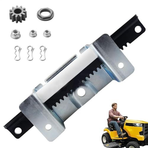 Placa de cremallera de dirección, placa de engranaje de dirección resistente, kit de servicio de dirección, accesorios resistentes para tractor y cortacésped para una reparación eficiente de