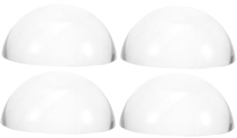 TEMPNAP 4pcs 40mm Glass Dome Paperweights Heavy Crystal Hemisphere Weights for Sewing Pattern, Calligraphy, Quilting Fabric Patchwork Accessories for Home and Office