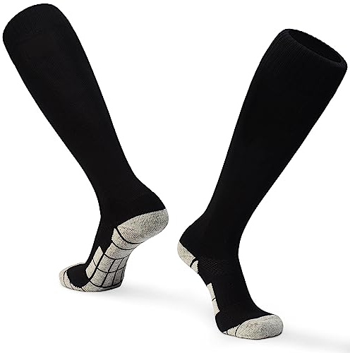 GRPSKCOS Fussballsocken Kinder 1 Paar Men Fußballstutzen Knielange Atmungsaktive Fußballsocken für Tennis Rugby Hockey Fußball Stutzen Kinder Men 31-46