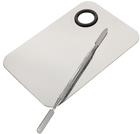 OUNONA Makeup Palette and Tool Set, Cosmetic Blending Mixing Plate with for Professional Makeup Artists and Beauty Salon Use