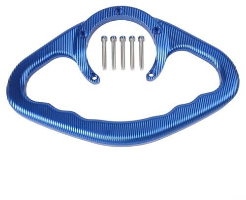 Barra de agarre para depósito de combustible de motocicleta Yamaha, mango de aleación de aluminio CNC para seguridad de pasajeros FZ1 FZ6 R1 R6 (azul)