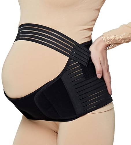 Support Enceinte, Bande De Ventre De Maternité Pour La Grossesse, Ceinture De Maintien Du Ventre De grossesse Douce & Respirante, Bandes de soutien pelvien