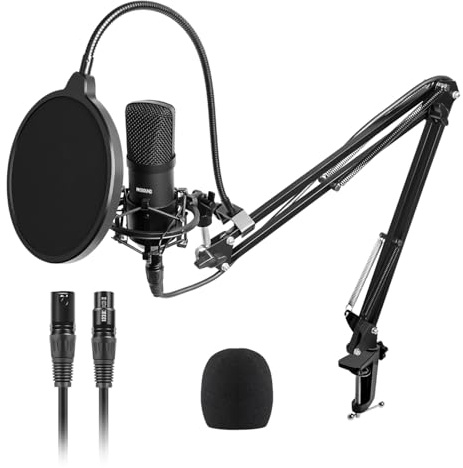 ProSound XLR Microphone with Boom Arm Kit Professional Cardioid Polar Pattern