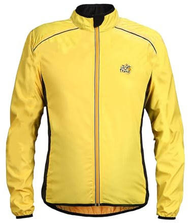 Chaqueta de ciclismo para hombre, repelente al agua, resistente al viento, chaqueta de advertencia ligera reflectante, bicicleta de carretera, ciclismo urbano, chaqueta de ciclismo deportivo MTB