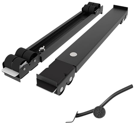 Base De Machine À Laver Mobile 2 Pièces Longueur Réglable Avec Roues Pour Carrelage Planchers En Bois Meubles De Maison Rouleau Mobile Extensible Pour Lave-linge Et Sèche-linge