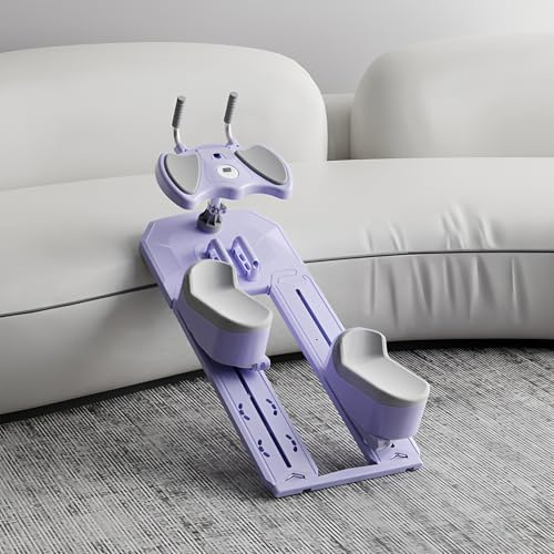 RIDEONMOP Macchina Crawler per Bruciare Grassi, Macchina per Addominali per Addominali, Schiena, Glutei e Gambe, Allenatore per Addominali Regolabile,Viola